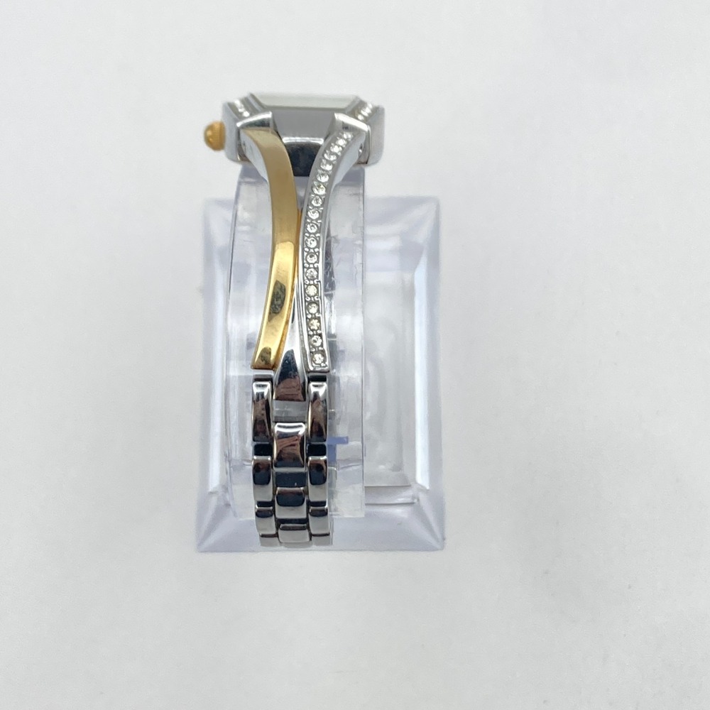 Armitron Now Women's Watch 19mm Gold Silver Two Tone Crystals New Battery 6.75" - Picture 7 of 15